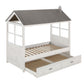 Tree House II - Twin Bed - Weathered White & Washed Gray