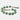 40" Swirled 2" Resin Beaded Garland - Green