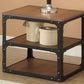 Kenton - End Table - Oak & Black