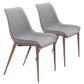 Magnus - Dining Chair (Set of 2) - Slate Gray / Walnut