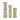 9" / 12" / 15" Flowood Quartz Resin Candlestic (Set of 3) - Gray
