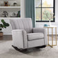 Denzell - Rocking Chair - Light Gray