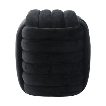 Machar Velvet Knot Stool - Black