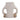 Samirah Small Vase With Wood Rings - White