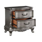 Ausonia - Nightstand - Antique Platinum - Finish