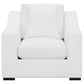 Ashlyn - Upholstered Sloped Arm Accent Chair - White