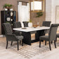 Sherry - Rectangular Marble Top Dining Table Set