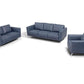 Astonic - Loveseat - Blue Leather