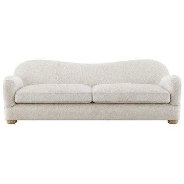 Curved Back Sofa - Beige