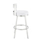 Flynn - Swivel Bar Stool -  Brushed Steel