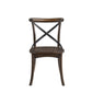 Kaelyn - Side Chair (Set of 2) - Dark Oak & Black