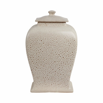 20" Townsend Large Lidded Jar - Beige