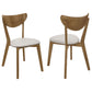 Kersey - Curved Wood Dining Side Chair (Set of 2) - Chestnut