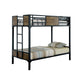 Clapton - Twin Bed With Workstation - Black