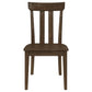 Reynolds - Slat Back Dining Side Chair (Set of 2) - Brown Oak