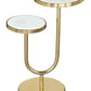 Marc - Side Table - White / Gold