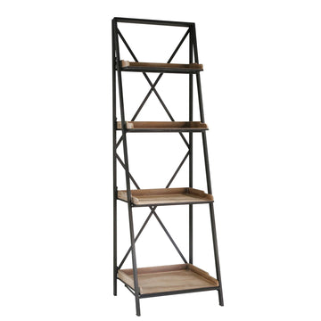 4 Tier Shelf Stand - Brown