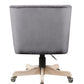 Cliasca - Office Chair - Gray Velvet