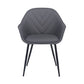 Clover - Dining Room Chair With Metal Legs - Gray / Black