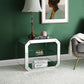 Meria - Accent Table - Mirrored & Clear Glass - 20"