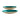 20" / 23" Oval Metal Bowl With Enamel (Set of 2) - Blue / Gold