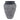 16" x 12" Textured Stoneware Vase - Black