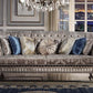 Versailles - Sofa - Ivory Fabric & Bone White Finish