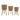 11" / 13" / 15" Bamboo Planters (Set of 3) - Light Brown