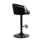 Montego - Adjustable Black Swivel Barstool - Black Powder