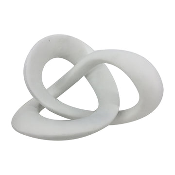 Sculptured Knot - White