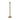 Metal 16" Squared Off Taper Candleholder - Gold