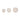 4" / 5" / 6" Ribbed Orbs (Set of 3) - White