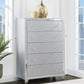 Larue - 5-Drawer Bedroom Chest - Silver