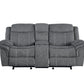 Zubaida - Loveseat w/USB Dock & Console (Glider & Motion)