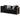 Fergal - Loveseat With 4 Pillows - Black Velvet & Gold