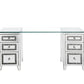 Noralie - Writing Desk - Clear Glass, Mirrored & Faux Diamonds - 31"