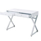 Coleen - Desk - White & Chrome Finish