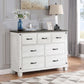 Lilith - 7-Drawer Dresser - Distressed White