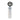 14" Mani Large Crystal Ball Statuary - Clear / Frost