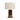 26X16" Rectangle Marble Lamp With Antique Brass - Brown