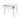 Weizor - End Table - White High Gloss & Chrome