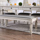 Georgia - Bench - Antique White / Gray