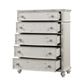 Jaqueline - Chest - Light Gray Linen & Antique White Finish