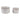 7" / 10" Floral Applique Planter (Set of 2) - Ivory