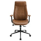 Ranger - Upholstered Adjustable Home Office Desk Chair - Brown