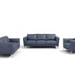 Astonic - Loveseat - Blue Leather