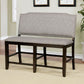 Teagan - Counter Height Bench - Dark Walnut / Gray