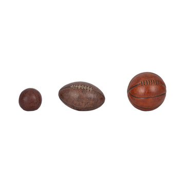 3" / 5" / 6" Sports Ball Objects (Set of 3) - Multi