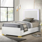 Marceline - Wood LED Panel Bed