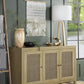 Zamora - Wood Accent Cabinet With Woven Cane